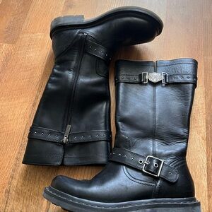Harley-Davidson Black Leather Boots